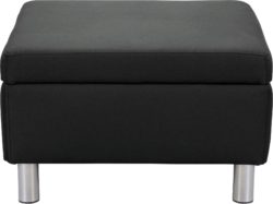 ColourMatch - Moda - Fabric Footstool - Black